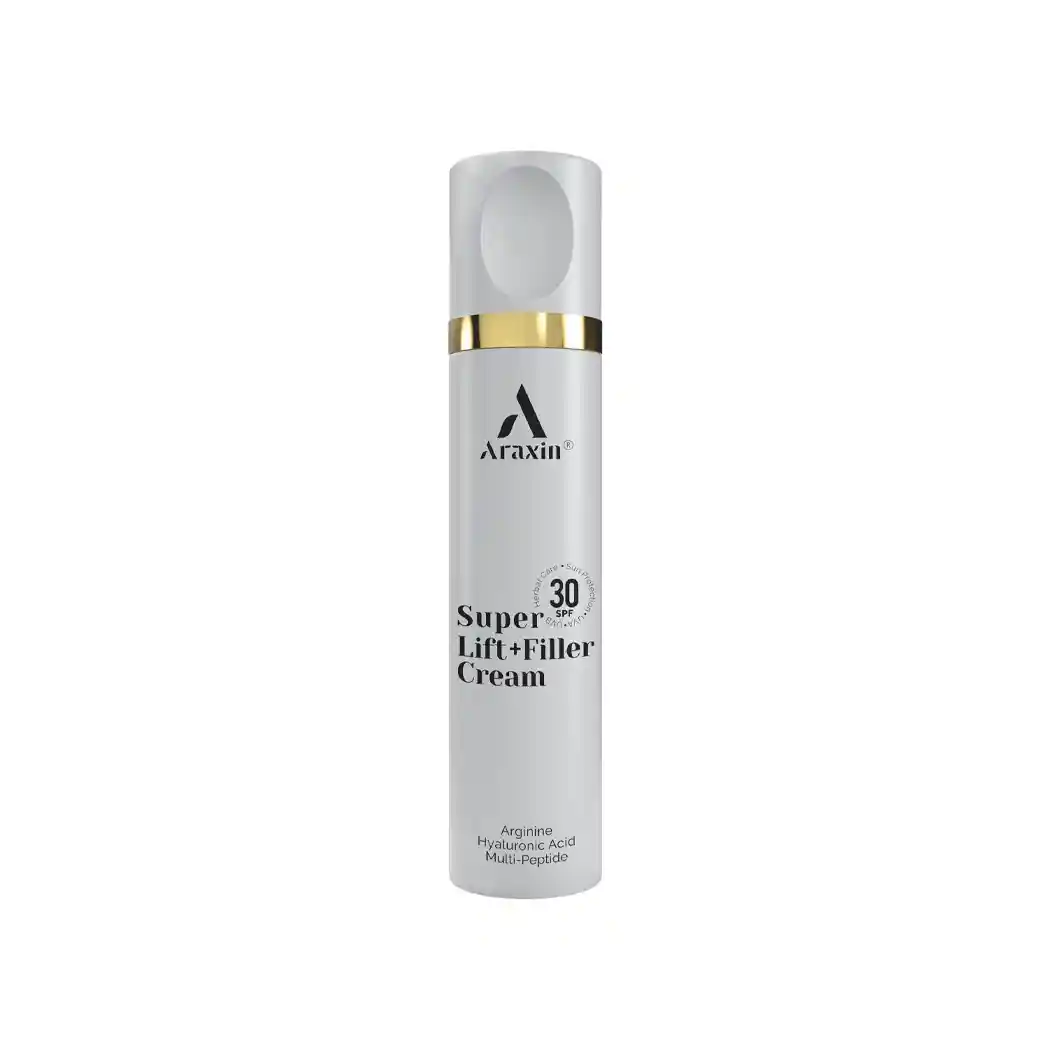 کرم سوپر لیفت آراکسین حاوی فیلر گیاهی با SPF 30 مناسب انواع پوست حجم 50 میلی لیتر