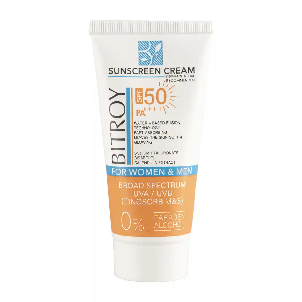 ضد آفتاب فیوژن واتر بی رنگ با SPF 50 بیتروی مناسب پوست خشک و نرمال حجم 50 میلی لیتر 