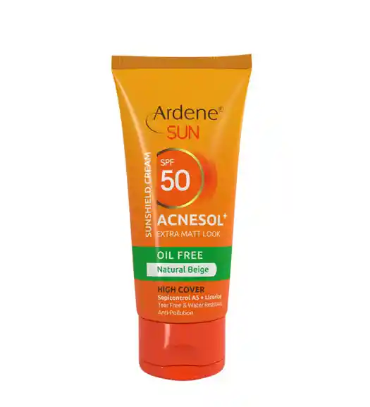 کرم ضد آفتاب رنگی فاقد چربی آردن سان مدل Acnesol Plus با Spf50 حجم 50 میلی لیتر