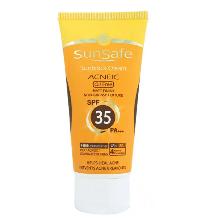 کرم ضد آفتاب رنگی سان سیف با SPF35 مناسب پوست چرب حجم 50 میلی لیتر