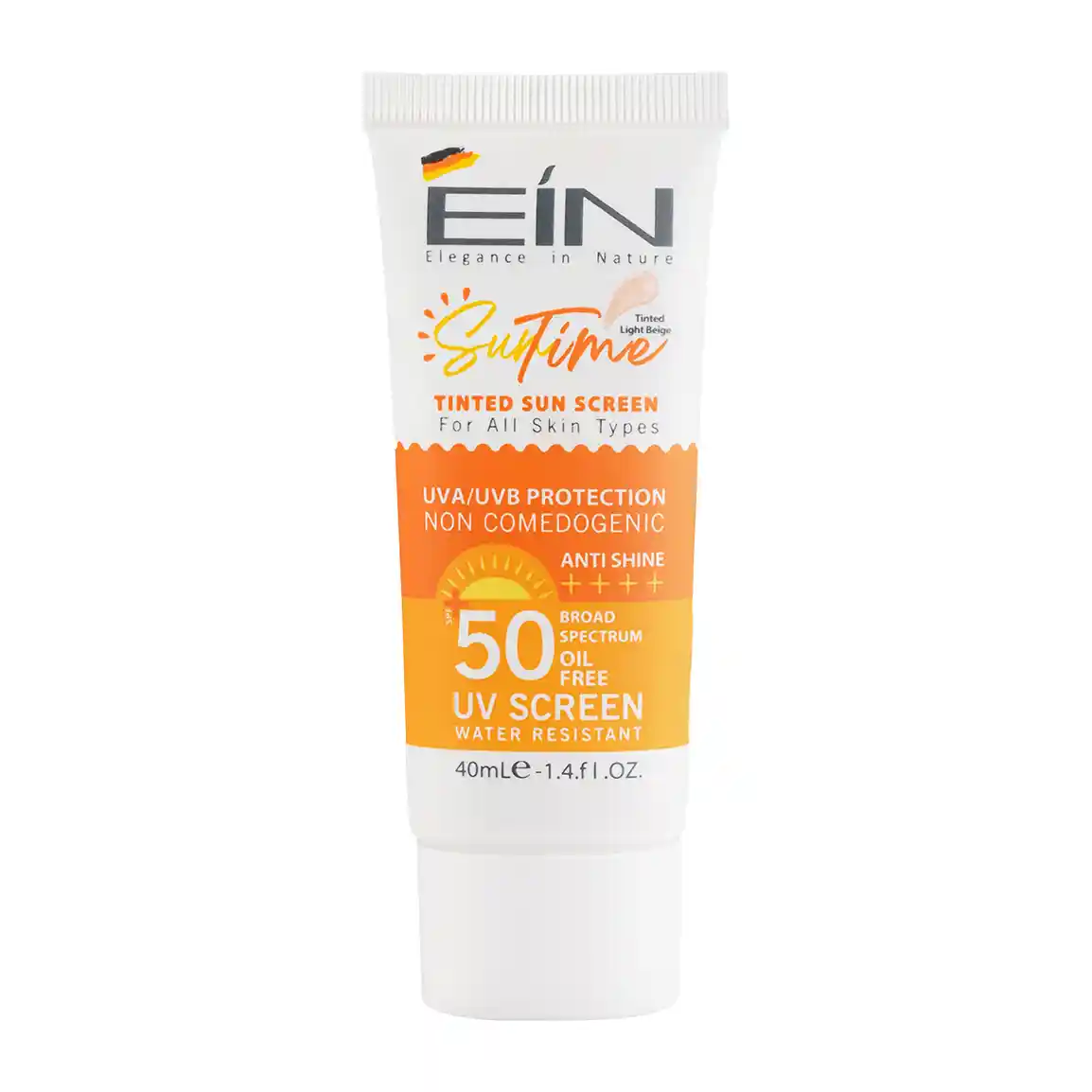 کرم ضد آفتاب رنگی ای آی ان با SPF50 مناسب انواع پوست حجم 40 میلی لیتر 