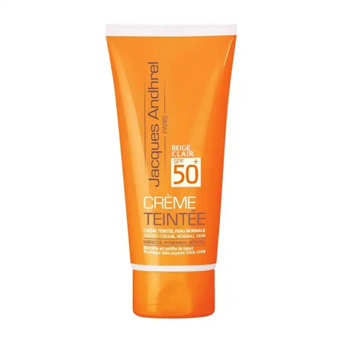 کرم ضد آفتاب رنگی ژاک آندرل پاریس SPF 50 مناسب پوست های خشک و معمولی حجم 50 میلی لیتر