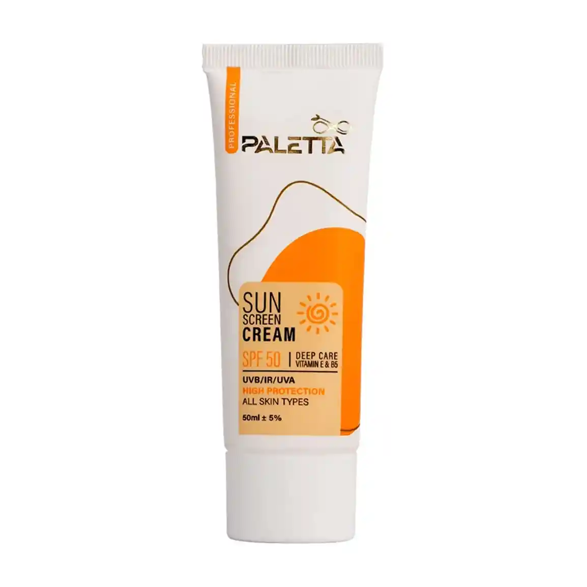 ضد آفتاب بی رنگ پالتا با SPF50 مدل High protection حجم 50 میلی لیتر