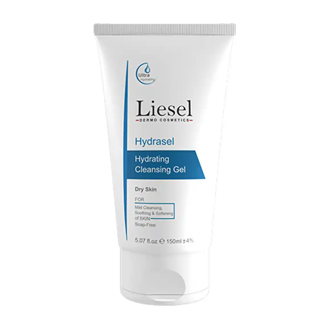 ژل شستشو صورت آبرسان لایسل مدل Hydrasel مناسب پوست خشک حجم 150 میلی لیتر