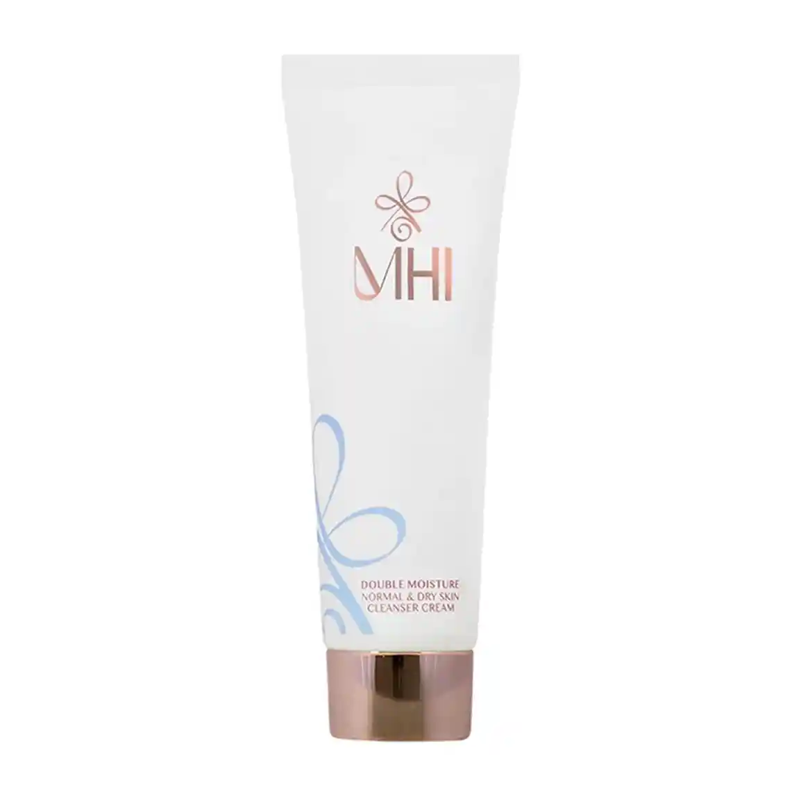 کرم پاک کننده 2 منظوره ام اچ آی مدل Double Moisture مناسب پوست نرمال تا خشک حجم 125 میلی لیتر
